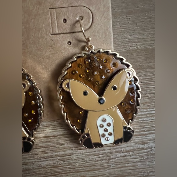 Hedgehog Earrings - Picture 4 of 5